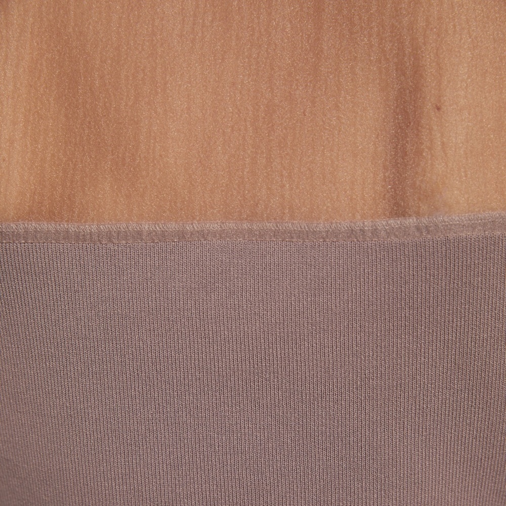 ZARA DUSTY PINK KNIT BANDAGE CHIFFON RUFFLE ORGANZA LONG SLEEVE TOP BLOUSE $69.9 - Picture 9 of 9